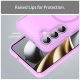 Husa de protectie Techsuit HaloFrost II MagSafe compatibil cu Samsung Galaxy S25 FE, Roz