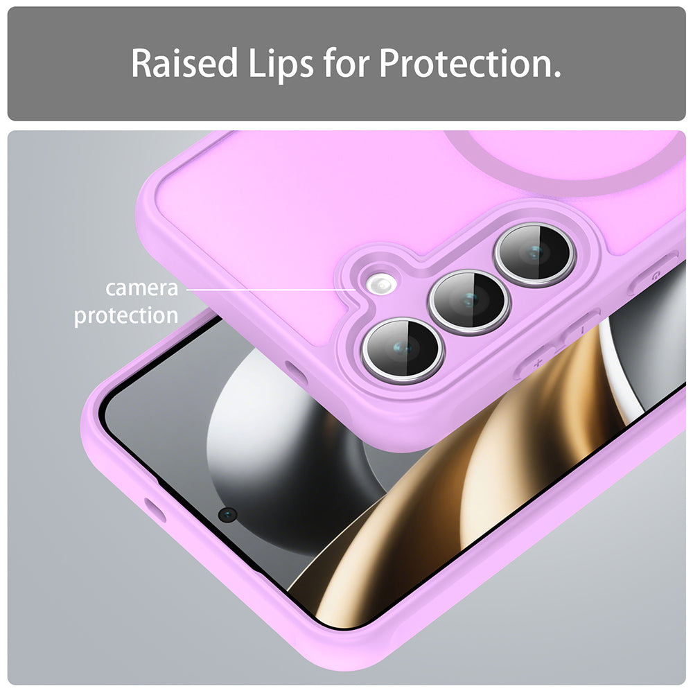 Husa de protectie Techsuit HaloFrost II MagSafe compatibil cu Samsung Galaxy A17 5G / A17 4G / M17 / F17, Roz