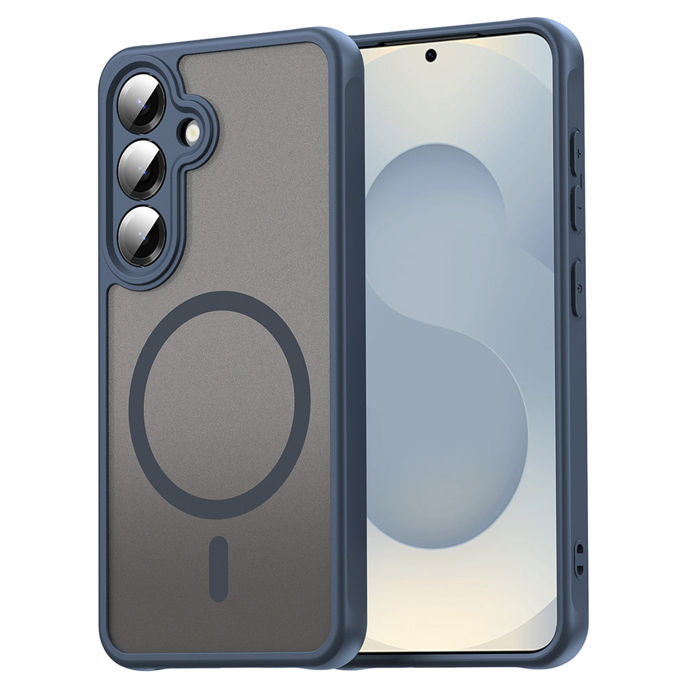 Husa de protectie Techsuit HaloFrost II MagSafe compatibil cu Samsung Galaxy S25 FE, Bleumarin
