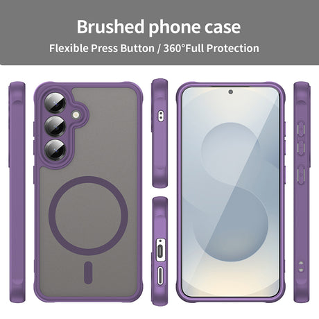 Husa de protectie Techsuit HaloFrost II MagSafe compatibil cu Samsung Galaxy S25 FE, Mov