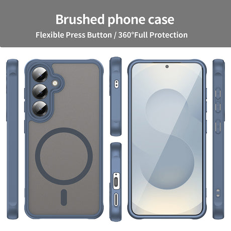 Husa de protectie Techsuit HaloFrost II MagSafe compatibil cu Samsung Galaxy S25 FE, Bleumarin