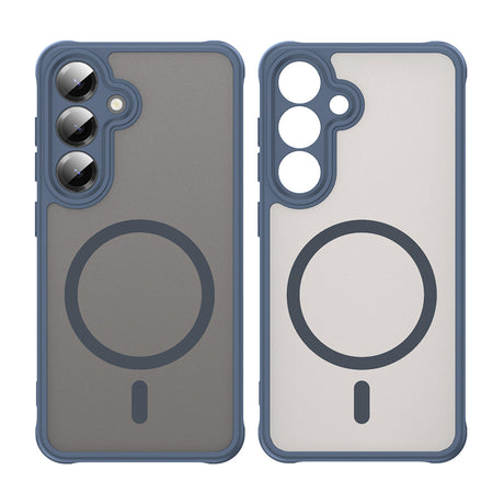 Husa de protectie Techsuit HaloFrost II MagSafe compatibil cu Samsung Galaxy S25 FE, Bleumarin