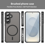 Husa de protectie Techsuit HaloFrost II MagSafe compatibil cu Samsung Galaxy S25 FE, Negru