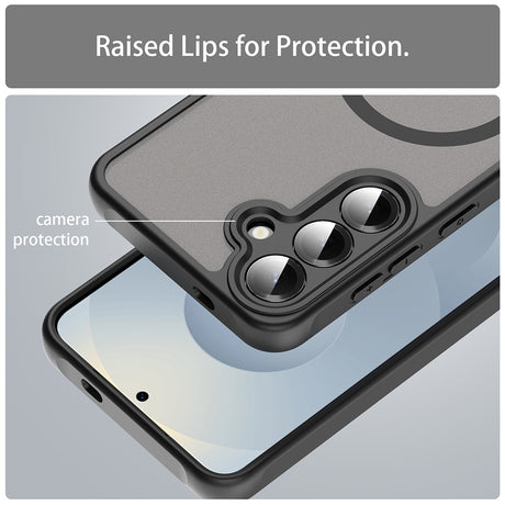 Husa de protectie Techsuit HaloFrost II MagSafe compatibil cu Samsung Galaxy S25 FE, Negru