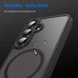 Husa de protectie Techsuit HaloFrost II MagSafe compatibil cu Samsung Galaxy S25 FE, Negru