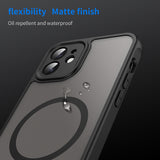 Husa de protectie Techsuit HaloFrost II MagSafe compatibil cu iPhone 11, Negru