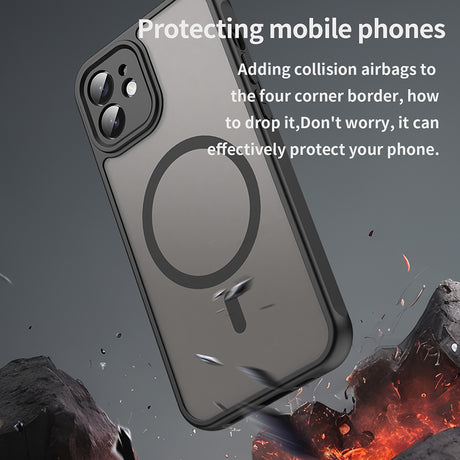 Husa de protectie Techsuit HaloFrost II MagSafe compatibil cu iPhone 11, Negru