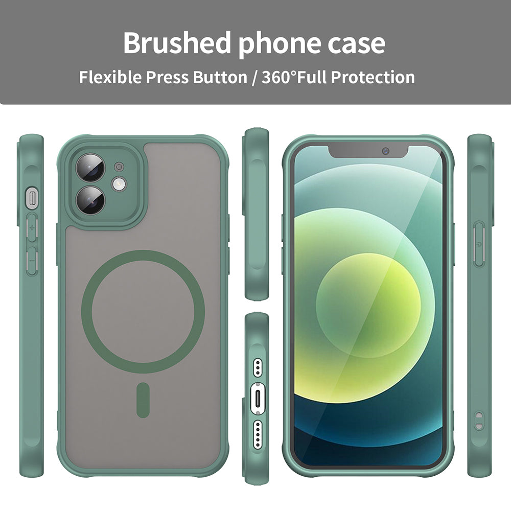 Husa de protectie Techsuit HaloFrost II compatibil MagSafe, compatibil cu iPhone 11, Verde