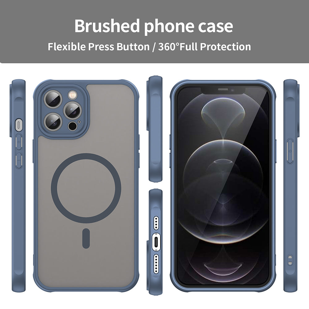 Husa de protectie Techsuit HaloFrost II MagSafe compatibil cu iPhone 11 Pro Max, Bleumarin