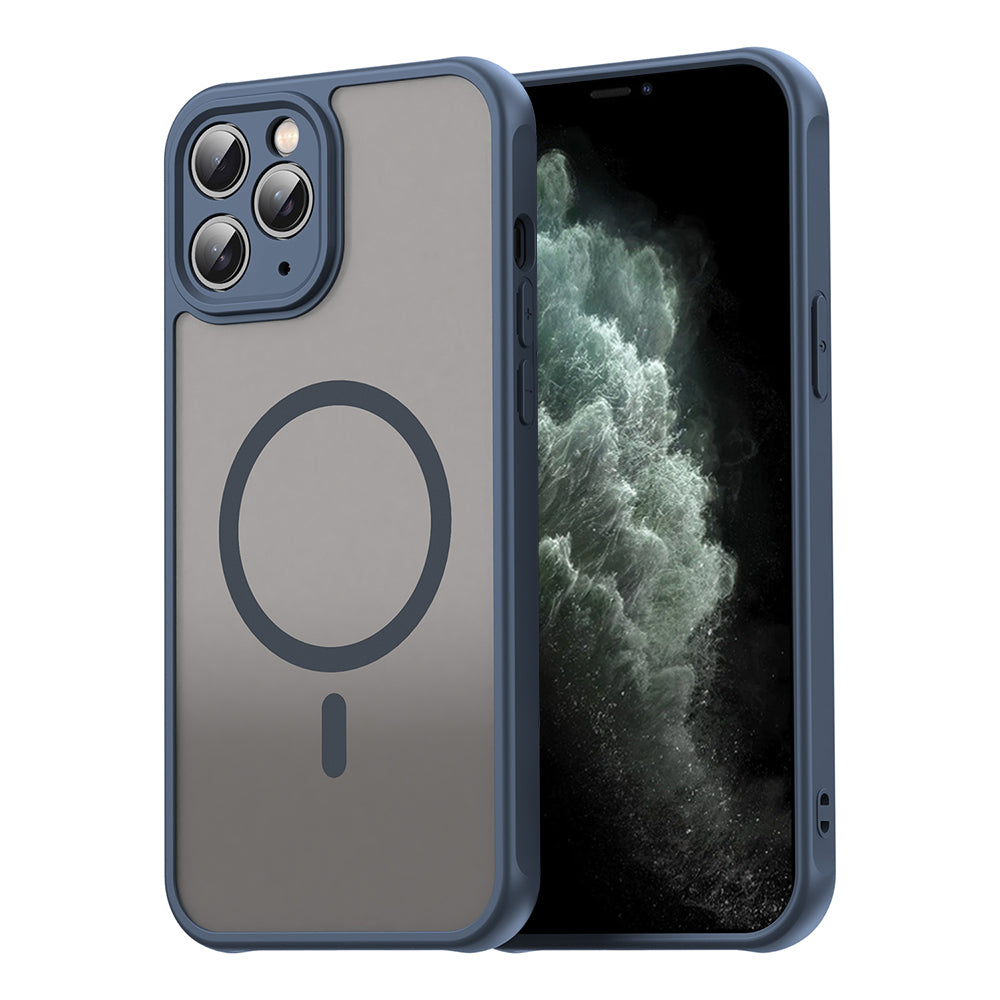 Husa de protectie Techsuit HaloFrost II MagSafe compatibil cu iPhone 11 Pro Max, Bleumarin