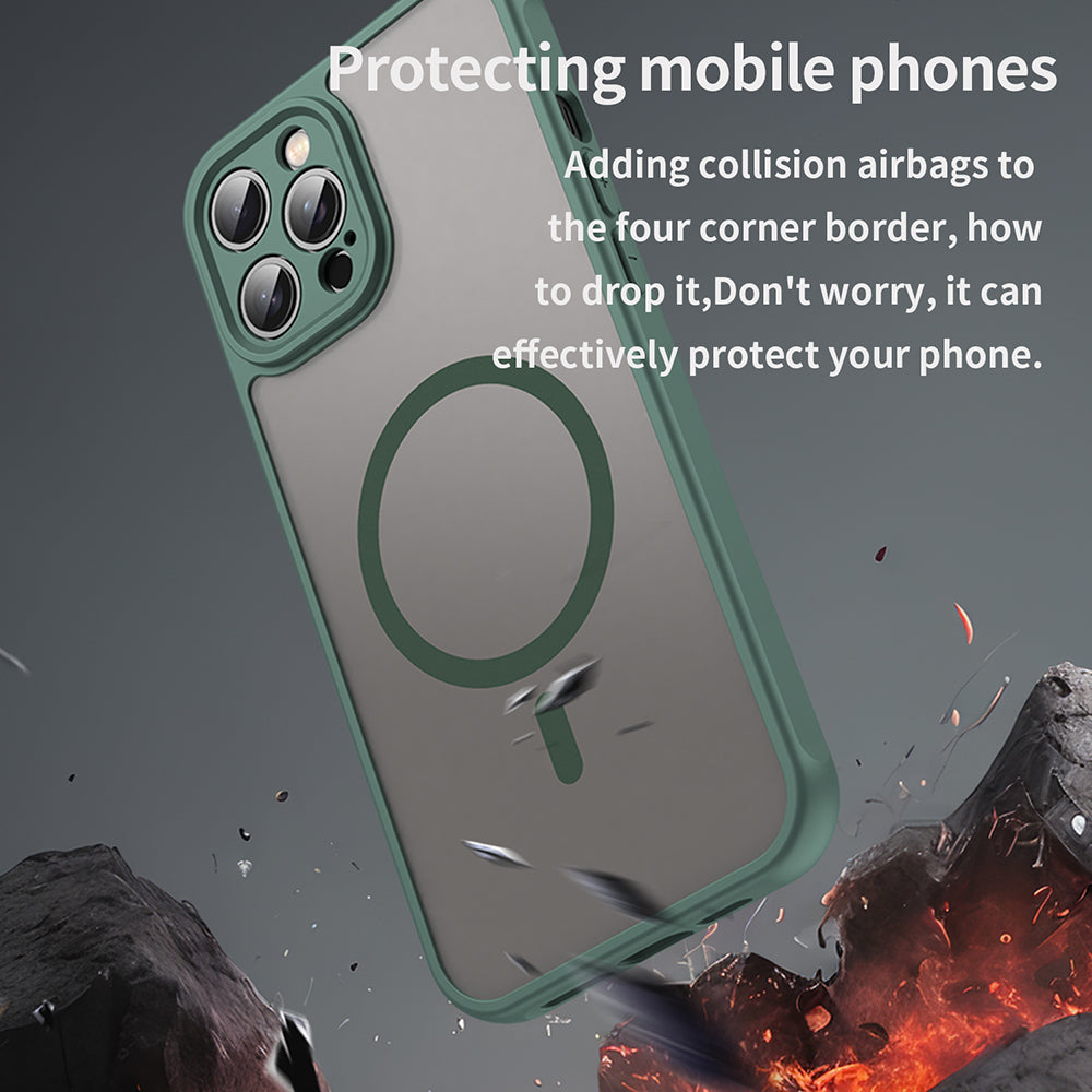 Husa de protectie Techsuit HaloFrost II MagSafe compatibil cu iPhone 11 Pro Max, Verde