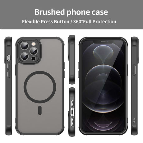 Husa de protectie Techsuit HaloFrost II MagSafe compatibil cu iPhone 11 Pro Max, Negru