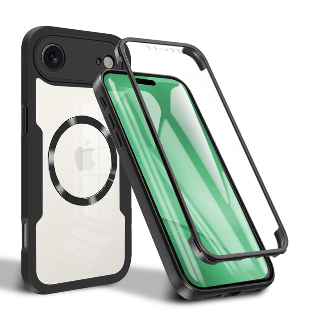 Folie de protectie Techsuit ColorVerse 360 MagSafe Series + compatibil cu iPhone 17 Air, Negru