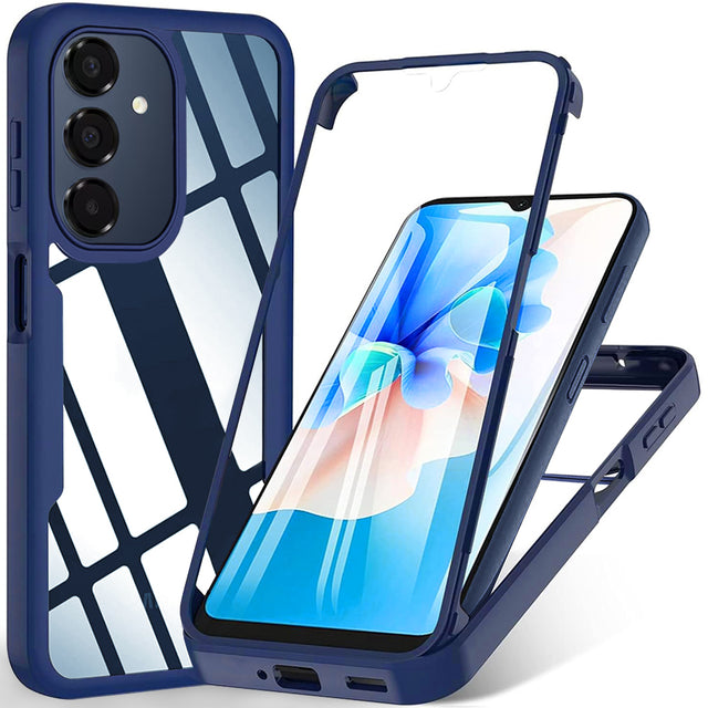 Folie de protectie Techsuit ColorVerse 360 Series + compatibil cu Samsung Galaxy A16 4G / A16 5G / A17 5G / A17 4G / M17 / F17, Albastru