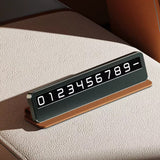 Gadget Techsuit Premium Phone Number Plate DialCraft (SN1), Parking Sign, Slim Design, Magnetic Numbers, with Adhesive, Negru