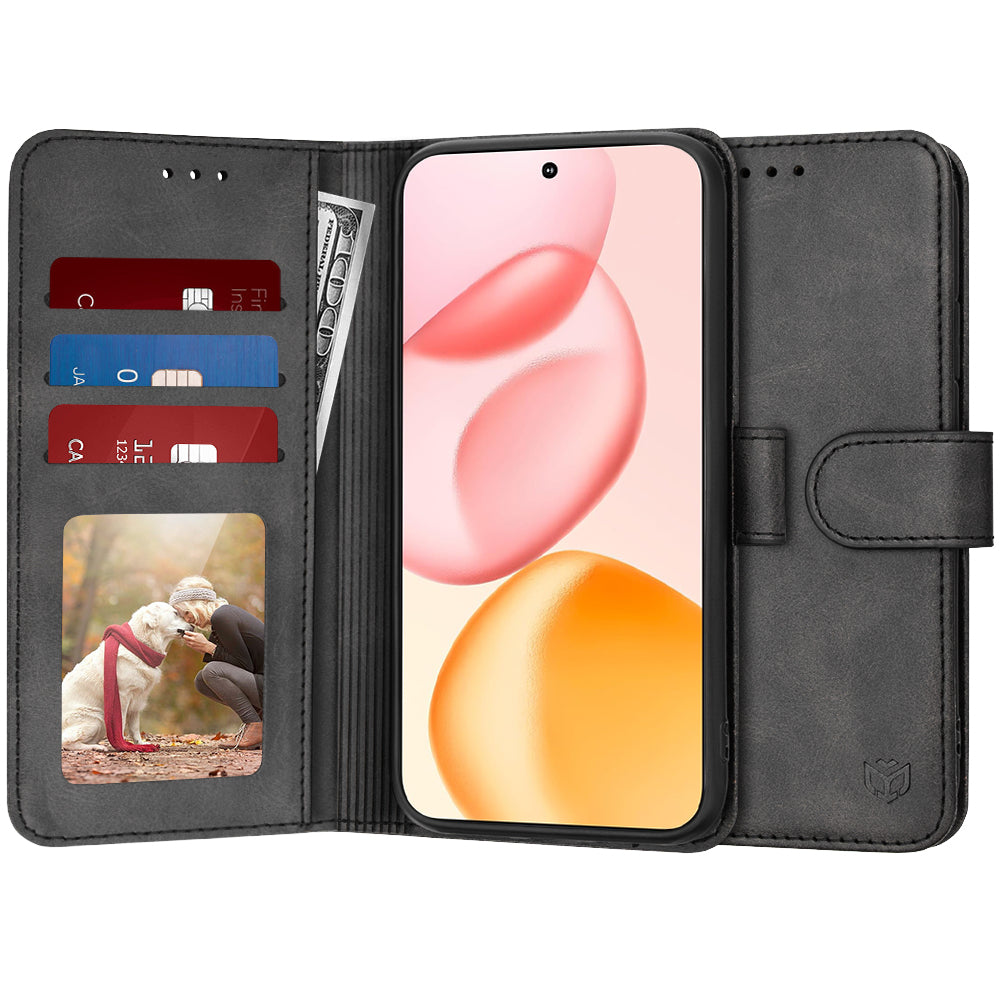 Husa de protectie Techsuit Diary Book compatibil cu Honor 400, Negru