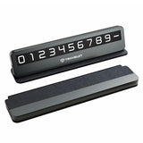 Gadget Techsuit Premium Phone Number Plate DialCraft (SN1), Parking Sign, Slim Design, Magnetic Numbers, with Adhesive, Negru