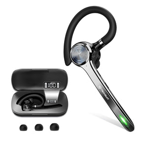 Casti Techsuit Premium Bluetooth Headset NeXound (G7), HandsFree, ENC, LED, Bluetooth 5.1, Qualcomm, 500mAh, 72hrs, Negru