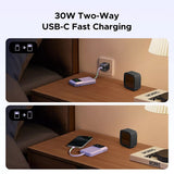 Baterie externa Ugreen PB511 (35604B), USB, Type-C with Built-in Cable, 10000mAh, 30W, Mov