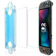 Accesoriu gaming Techsuit (set de 2) Premium Tempered Glass SwitchAura with Applicator (NS1), for Nintendo Switch 2, 9H Resistant, Transparent