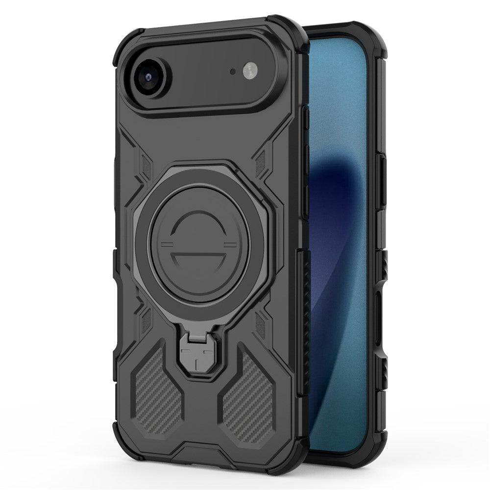 Husa de protectie Techsuit Carbon Shield PRO compatibil cu iPhone 17 Air, Negru