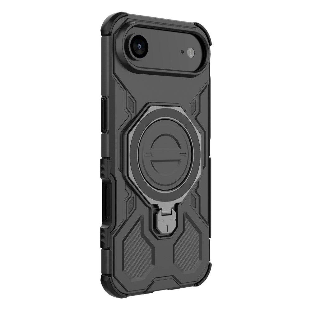 Husa de protectie Techsuit Carbon Shield PRO compatibil cu iPhone 17 Air, Negru