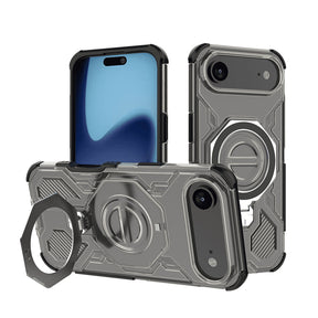 Husa de protectie Techsuit Carbon Shield PRO compatibil cu iPhone 17 Air, Negru Fumuriu