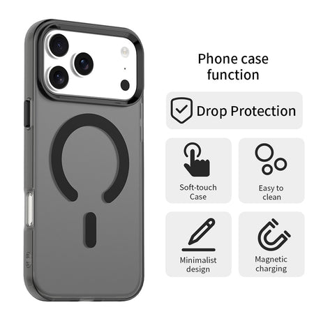 Husa de protectie Techsuit CandyCase MagSafe compatibil cu iPhone 17 Pro Max, Negru