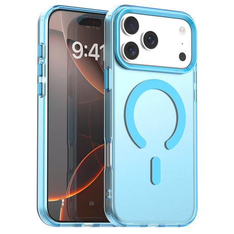 Husa de protectie Techsuit CandyCase MagSafe compatibil cu iPhone 17 Pro, Albastru