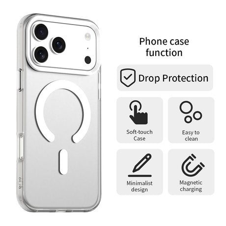Husa de protectie Techsuit CandyCase MagSafe compatibil cu iPhone 17 Pro, Alb