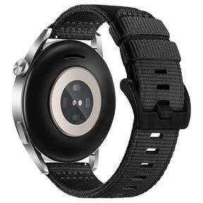 Curea smartwatch Techsuit Watchband 22mm (W070) compatibil cu Samsung Galaxy Watch (46mm)/Watch 3/Gear S3, Huawei Watch GT/GT 2 (46mm), Obsidian Black