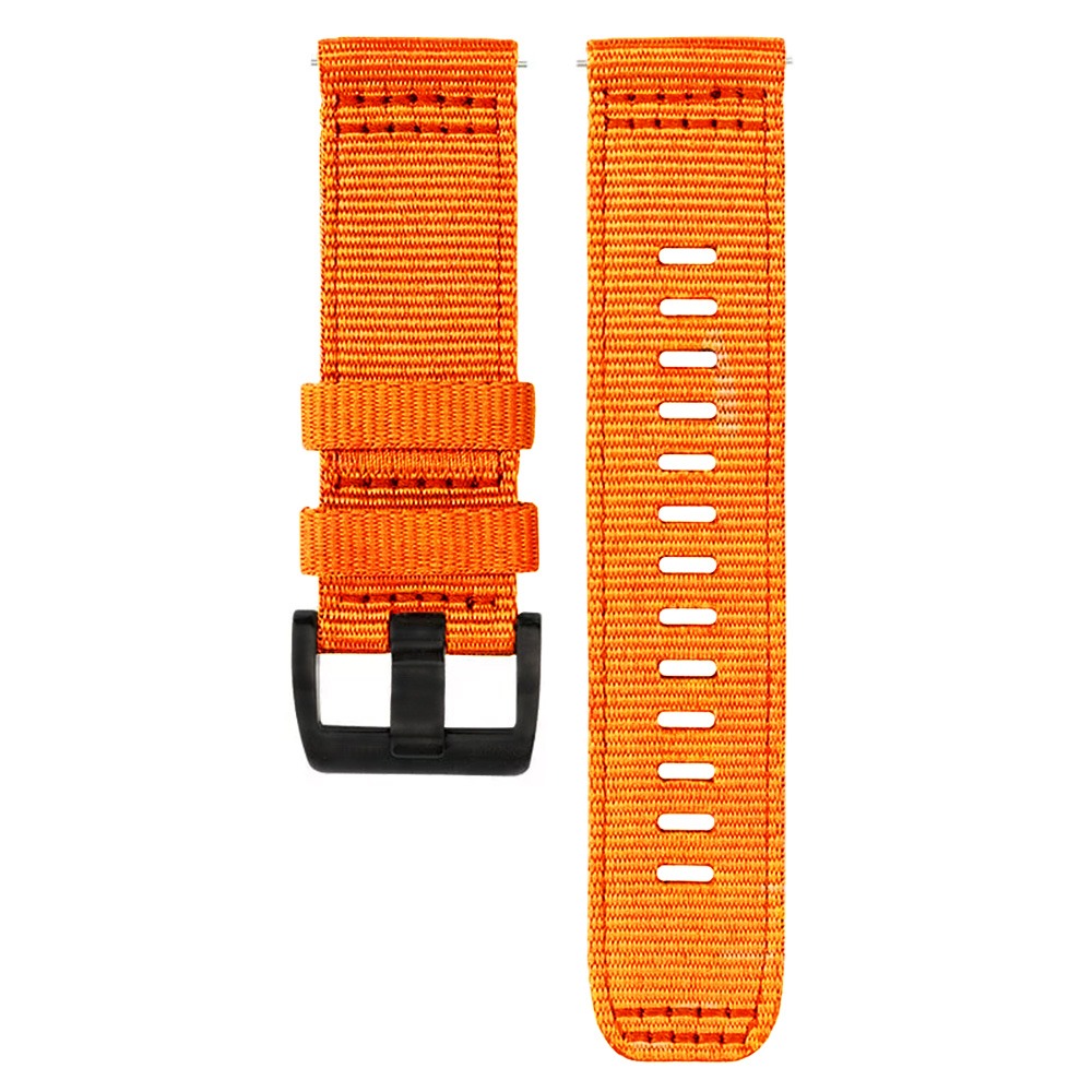 Curea smartwatch Techsuit Watchband 22mm (W070) compatibil cu Samsung Galaxy Watch (46mm)/Watch 3/Gear S3, Huawei Watch GT/GT 2 (46mm), Portocaliu Blossom