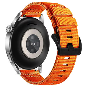 Curea smartwatch Techsuit Watchband 20mm (W070) compatibil cu Samsung Galaxy Watch 4/5/Active 2, Huawei Watch GT 3 (42mm)/GT 3 Pro (43mm), Portocaliu Blossom