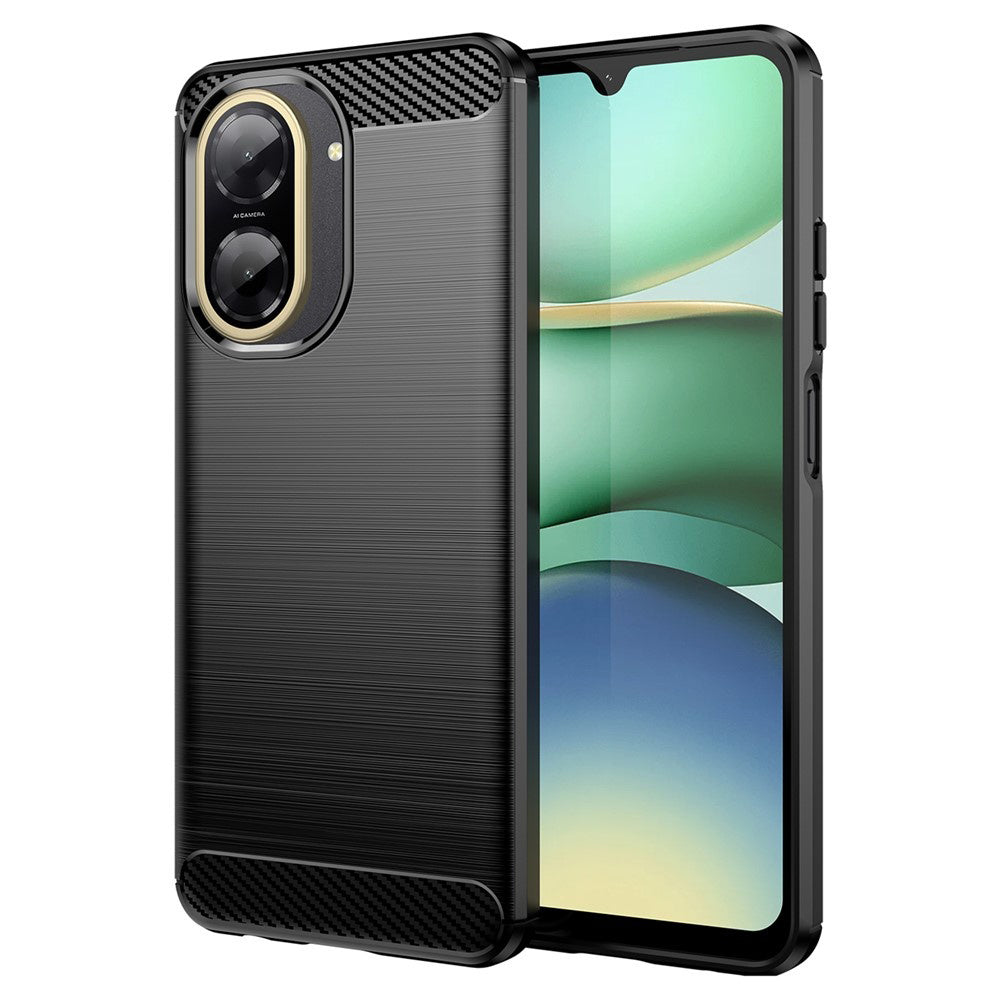 Husa de protectie Techsuit Carbon Silicone compatibil cu Xiaomi Redmi A5 4G (Regional), Negru