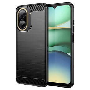 Husa de protectie Techsuit Carbon Silicone compatibil cu Xiaomi Redmi A5 4G (Regional), Negru