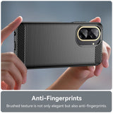 Husa de protectie Techsuit Carbon Silicone compatibil cu Xiaomi Redmi A5 4G (Regional), Negru