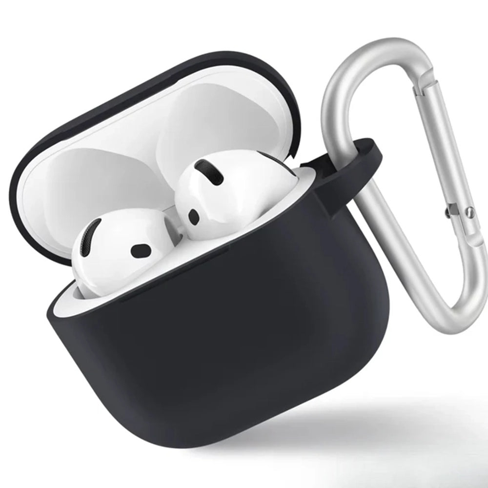 Casti Blueo Liquid Silicone Protect Case, for AirPods 4, Negru