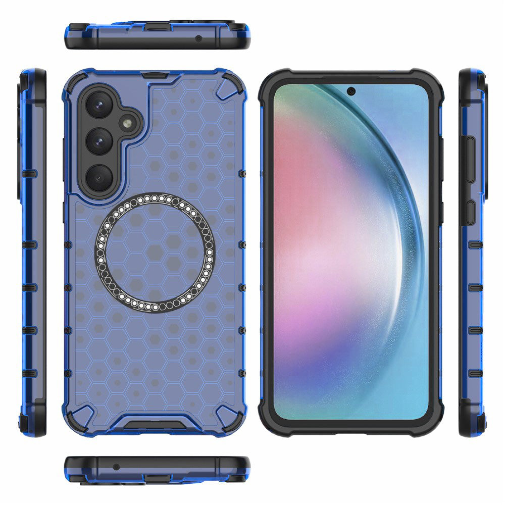 Husa de protectie Techsuit HoneyComb Shield MagSafe compatibil cu Samsung Galaxy A26 5G, Albastru