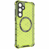 Husa de protectie Techsuit HoneyComb Shield MagSafe compatibil cu Samsung Galaxy S25, Verde Lime