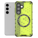 Husa de protectie Techsuit HoneyComb Shield MagSafe compatibil cu Samsung Galaxy S25, Verde Lime