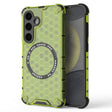 Husa de protectie Techsuit HoneyComb Shield MagSafe compatibil cu Samsung Galaxy S25, Verde Lime