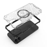 Husa de protectie Techsuit HoneyComb Shield MagSafe compatibil cu iPhone 16, Albastru