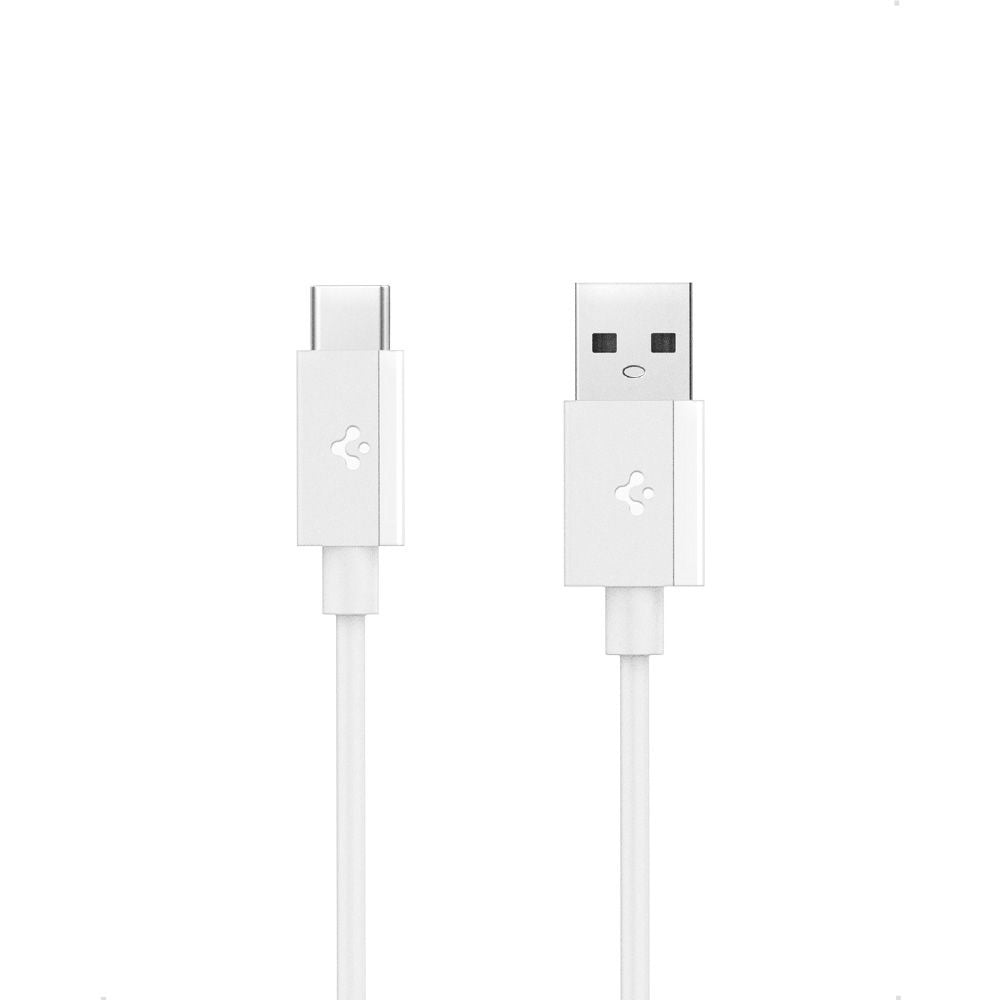 Cablu Spigen Essential EB6020AC (ACA08716), Fast Charging, USB to Type-C, 60W, 480Mbps, 2m, Alb