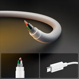 Cablu Spigen Essential EB6020CC (ACA08719), Fast Charging, 2x Type-C, 60W, 480Mbps, 2m, Alb