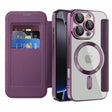 Husa de protectie Techsuit SmartMag Book compatibil cu iPhone 16 Pro Max, Mov