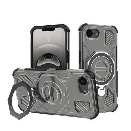 Husa de protectie Techsuit Carbon Shield PRO compatibil cu iPhone 16e / iPhone 17e, Negru Fumuriu