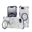 Husa de protectie Techsuit Carbon Shield PRO compatibil cu iPhone 16e / iPhone 17e, Albastru Transparent