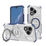 Husa de protectie Techsuit Carbon Shield PRO compatibil cu Honor 400 Lite, Albastru Transparent