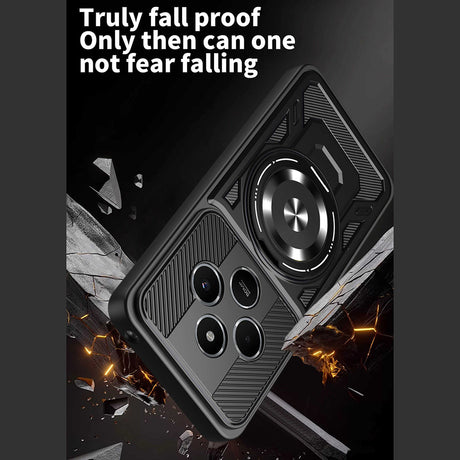 Husa de protectie Techsuit RuggedCam compatibil cu Xiaomi Redmi 14C / Poco C75, Gri