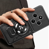 Husa de protectie Techsuit RuggedCam compatibil cu Xiaomi Redmi 14C / Poco C75, Negru